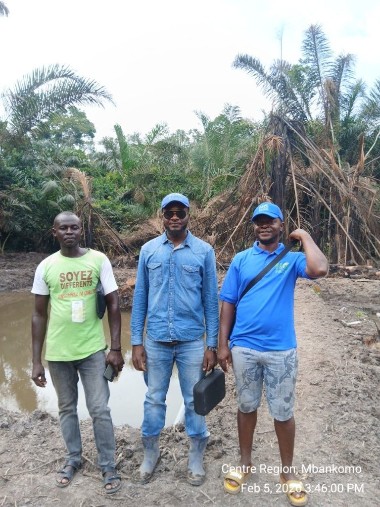 NG Farms team on site at Centre Region, Mbankomo — February 2020